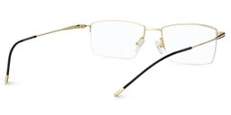 Edwin Rectangle Gold Glasses4