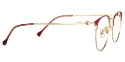 Adream Round Red Glasses2