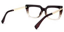 Oakes Rectangle Brown Glasses4