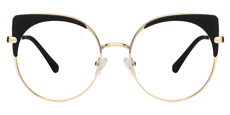 Round Browline Eyeglasses0