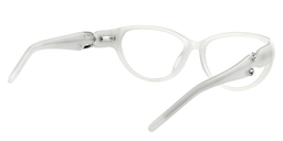 Camille Cat Eye White Glasses4
