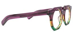 Mckoy Geoemtric Purple-Green Glasses3