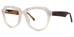 Fondren Geometric White Glasses1
