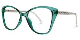 Osborne Cateye Green Glasses2