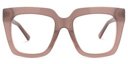 Leachon Square Rose-Taupe Glasses0