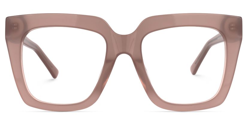 Leachon Square Rose-Taupe Glasses