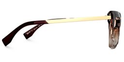 Oakes Rectangle Brown Glasses3