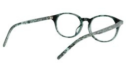 Sims Round Green Tortoise Glasses5