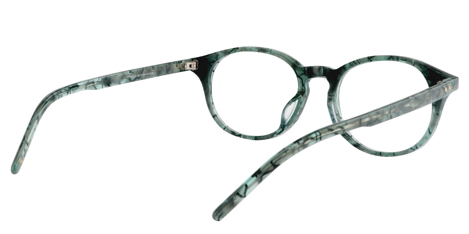 Round Green Tortoise Glasses | Zeelool Glasses5
