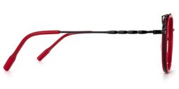 Ethan Cateye Red Glasses3