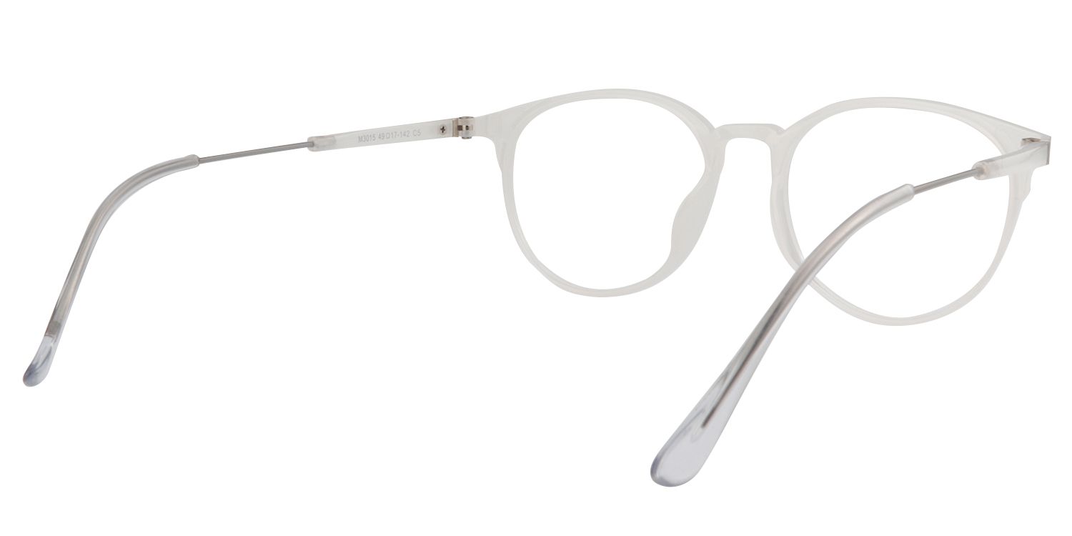 Round White Glasses | Zeelool Glasses5