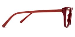 Fleming Rectangle Dark-Red Glasses3