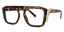 Makayla Square Tortoise Glasses1