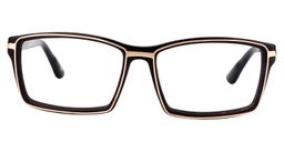 Adonis Rectangle Brown Glasses0