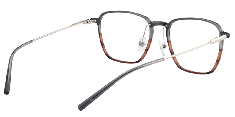 Rectangle Gray Glasses | Zeelool Optical5