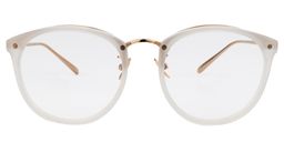 Alfred Round White Glasses0