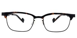 Aimee Rectangle Tortoise Glasses0