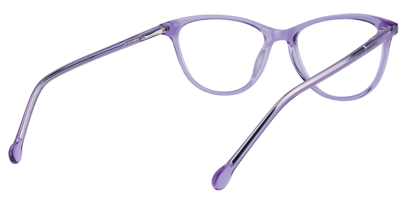Oval Purple Glasses | Zeelool Eyeglass Frames5