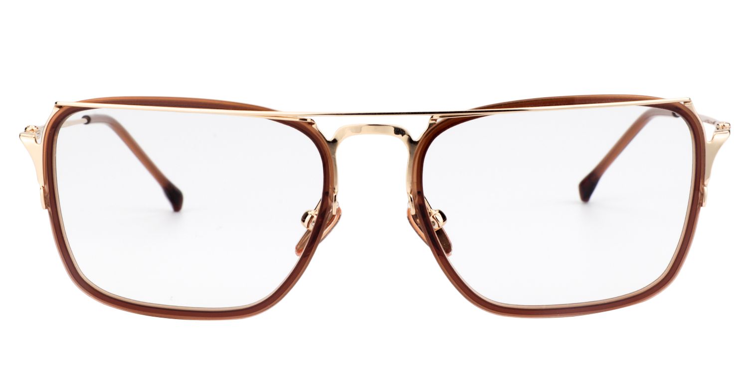 Aviator Brown Glasses | Zeelool Glasses0