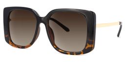 Nancy Square Black Sunglasses1
