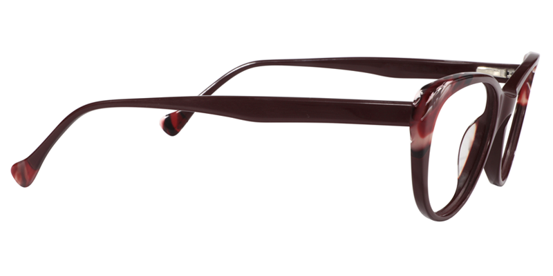 Cateye Red Glasses | Zeelool Eyeglasses4