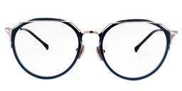 Alvin Round Dark Blue Glasses0