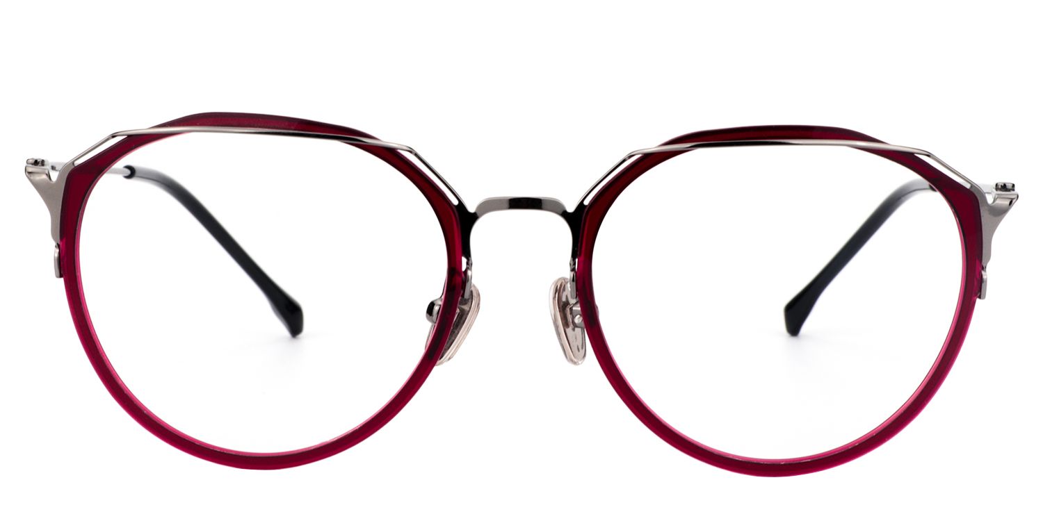 Round Red Glasses | Zeelool Glasses0