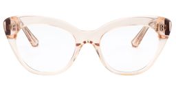 Andrea Cat Eye Beige Glasses0
