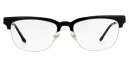 Archer Rectangle Black Glasses0