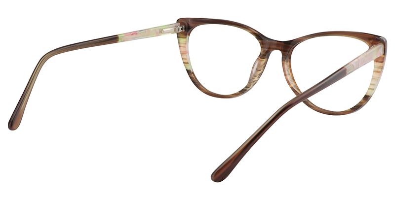 Oval Brown Glasses | Zeelool Eyeglass Frames5