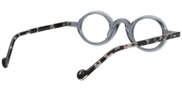 Aaron Round Gray Glasses5