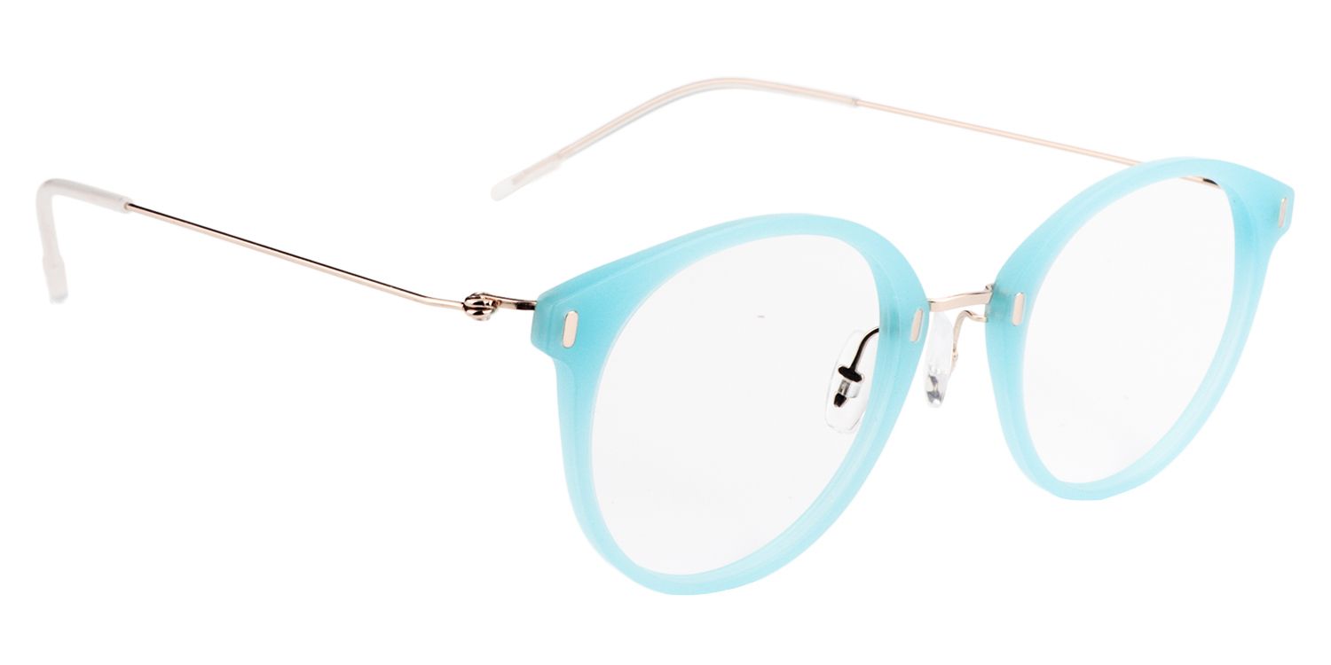 Round Light Blue Glasses | Zeelool Glasses3