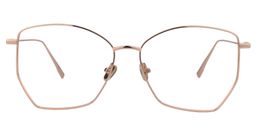 Alyssa Geometric Gold Glasses0