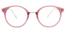 Fiona Round Pink Glasses0