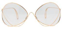 Doris Geometric Gold Glasses0