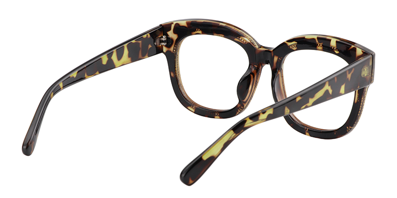 Square Tortoise-Gold Glasses | Zeelool Eyeglasses Online5