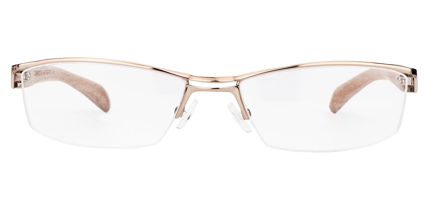 Rectangle Gold Glasses | Zeelool Glasses0