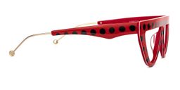 Gyllenhaal Cateye Red Glasses4