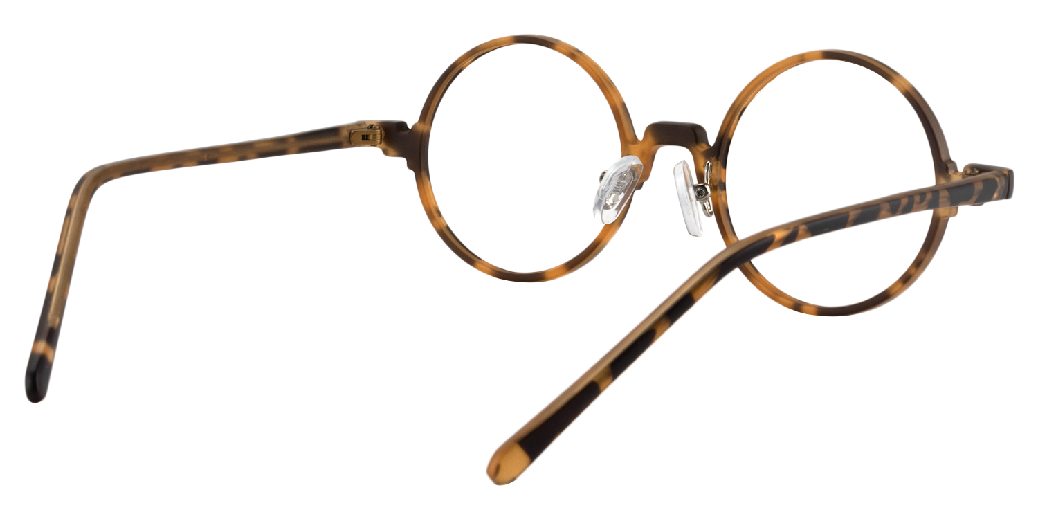 Round Yellow Tortoise Glasses | Zeelool Glasses5