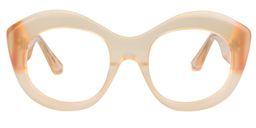 Harley Cat eye Beige Glasses0