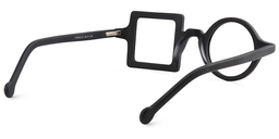Paola Asymmetric Black Glasses5