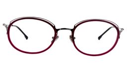Clement Oval Red Glasses0