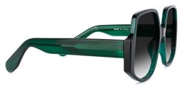 Paloma Geometric Dark-Green Sunglasses3