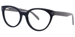 Vivian Cat Eye Dark Blue Glasses5