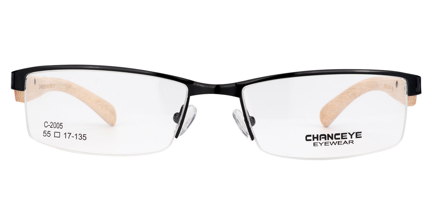 Rectangle Black Glasses | Zeelool Glasses0