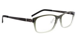 Hanny Rectangle Dark-Green Glasses2