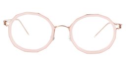 Angus Geometric Pink Glasses 0