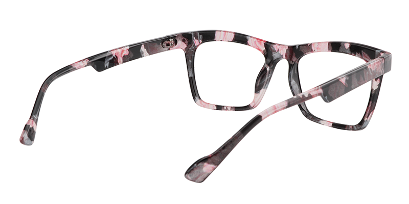 Rectangle Pink-Floral Glasses5