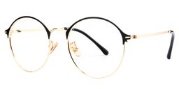 Bevis Round Black Glasses3