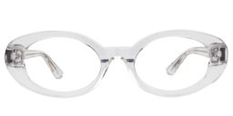 Calista Oval Clear Sunglasses0